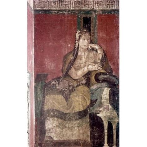 Posterazzi Italy Pompeii Villa Of The Mysteries The Domini Initiated Bride Fresco 50 Bce Poster