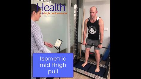 Isometric Mid Thigh Pull Test For Strength Performance Melbourne