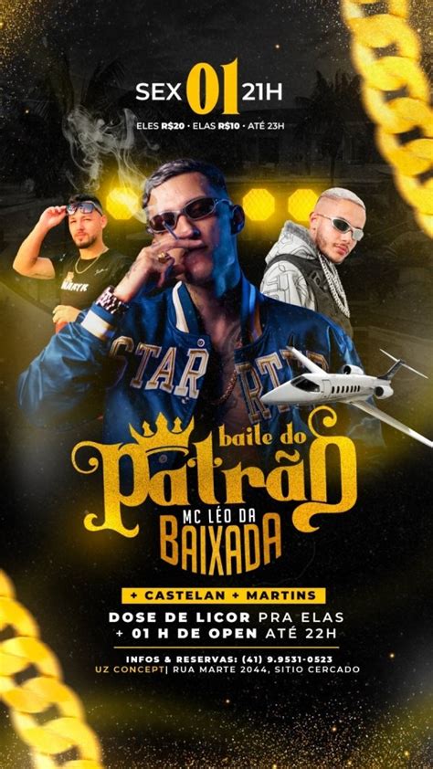 Baile do patrão show nacional mc Léo da baixada em Curitiba Sympla