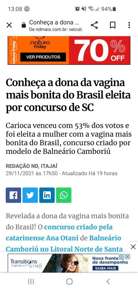 Carioca Dona Da Vagina Mais Bonita Do Brasil Eleita Por Concurso De Santa Catarina Porno Carioca