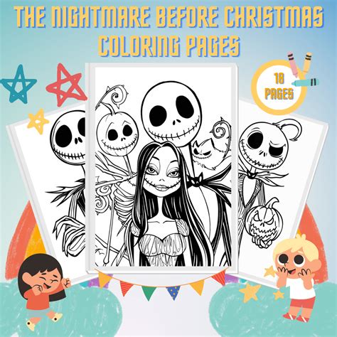 19 Free Nightmare Before Christmas Coloring Pages For Kids