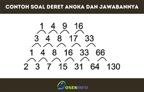 Contoh Soal Deret Angka Dan Jawabannya Yang Terbaru