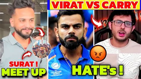 Elvish Yadav In Surat Meet Up Carryminati Roast Virat Kohli Then