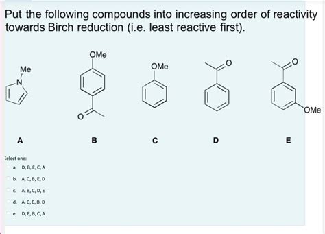 Answered Put The Following Compounds Into Bartleby