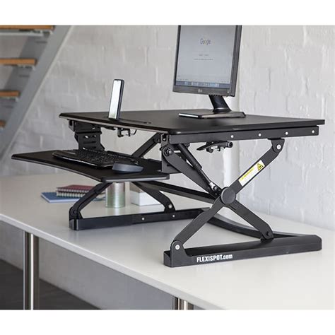 Flexispot M2B 35” Sit-Stand On-Desk Standing Desk Converter With Tablet ...