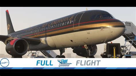 MSFS LIVE Dubai To Amman On VATSIM Royal Jordanian A320 Live