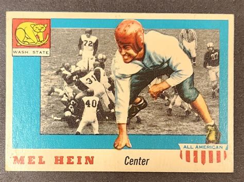 MEL HEIN 1955 Topps All American Football Card 28 SET BREAK EBay