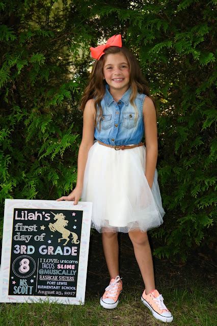 Bolling With 5 First Day Of Third Grade Lilah Bolling