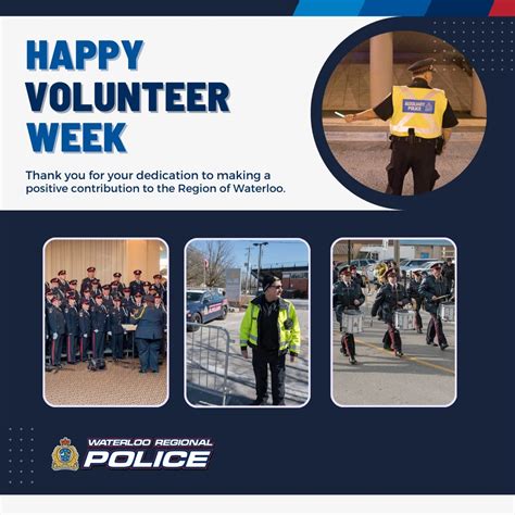 Waterloo Regional Police On Twitter This Week Is National Volunteer