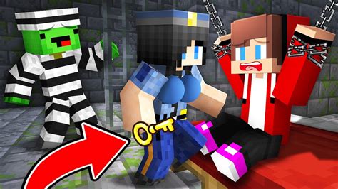 Maizen Police Girl Fell In Love With Jj In Prison Minecraft