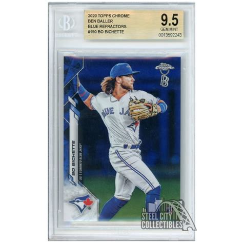 Bo Bichette Topps Chrome Ben Baller Blue Rookie Card Bgs