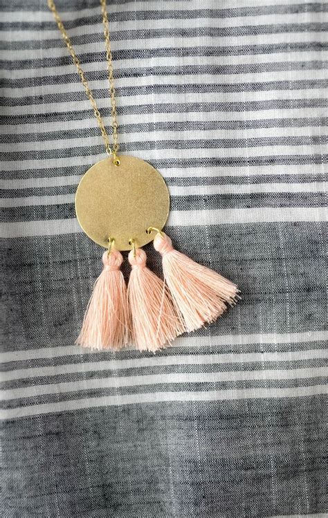 Diy Gold Tassel Necklace Alice And Lois Gold Tassel Necklace