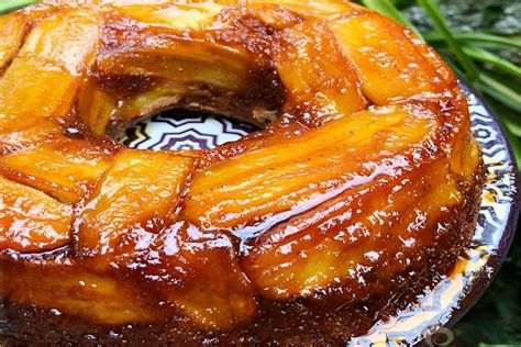 Bolo De Banana Caramelizado De Liquidificador Muito F Cil De Preparar E