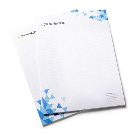 Briefpapier Briefbögen mit Logo drucken Onlineprinters