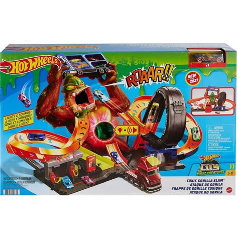 Hot Wheels Игровой набор Сити Атака бешеной гориллы GTT купить с доставкой по выгодным ценам