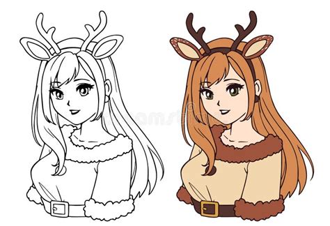 Niedliches Manga Manga Mädchen Mit Badeanzug Bikini Isoliert Auf Weißem