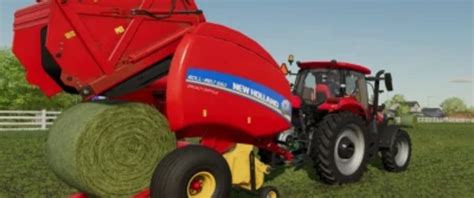 Ls New Holland Und Case Ih Rundballenpressen Mit Rollband V