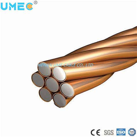 Conductivity Bare Electric Conductor Copper Clad Steel Wire Ccs