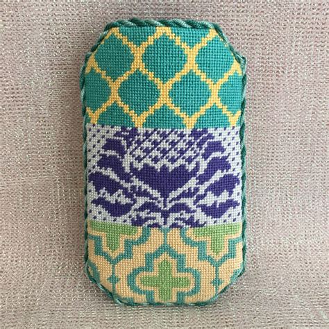 Finishing Of Eyeglass Case Canvas By Kate Dickerson Needlepoint