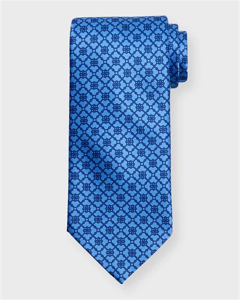 Stefano Ricci Men S Micro Print Silk Tie Neiman Marcus