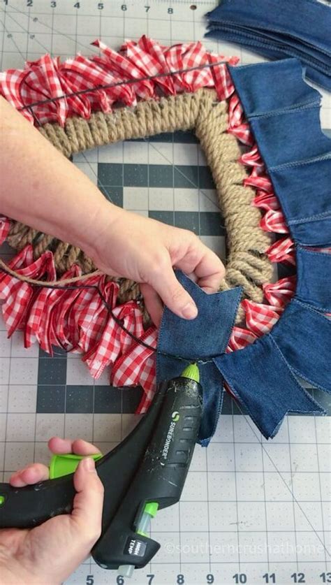 How To Make A Patriotic Wreath Using Nautical Rope Patriotic Wreath