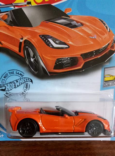 Hot Wheels Corvette Zr1 Convertible Orange Factory Fresh Etsy