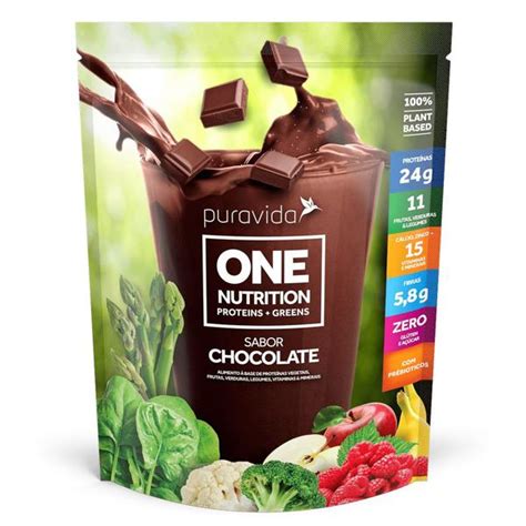 One Nutrition Vegan Sabor Chocolate 900G Puravida Ugami Mercado Natural