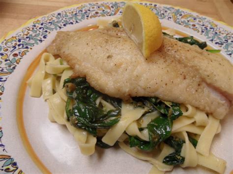 Catfish Piccata and Fresh Fettuccine with Spinach » An Inspired Kitchen