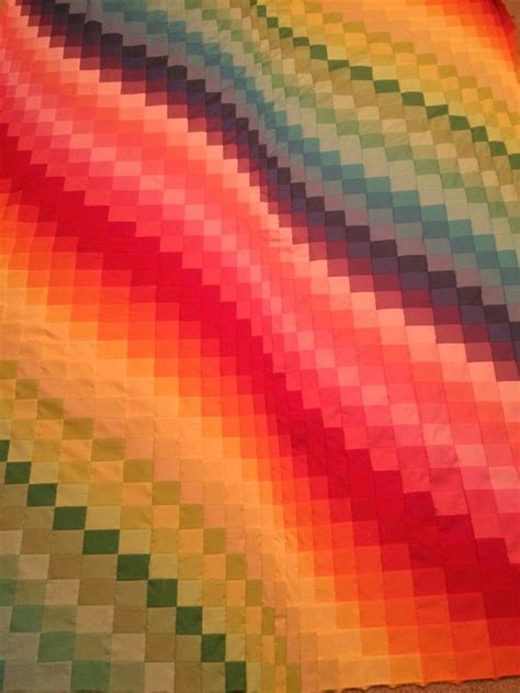 Rainbow Bargello Quilt