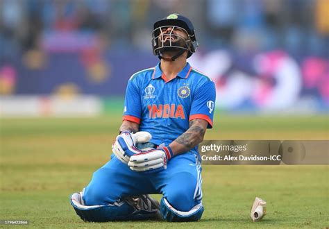 Virat Kohli Of India Celebrates After Scoring A Century Overtaking