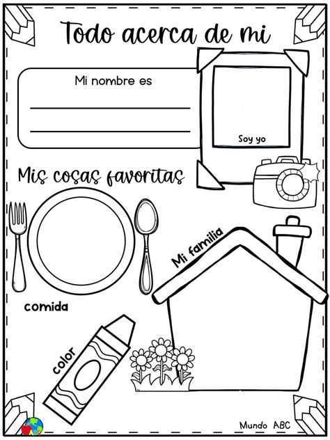 Primer Día De Clase Actividad Todo Sobre Mi Diferentes Modelos