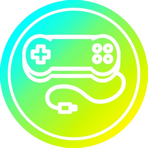 Controlador De Juegos De Consola Circular En Espectro De Gradiente Frío 44968031 Png