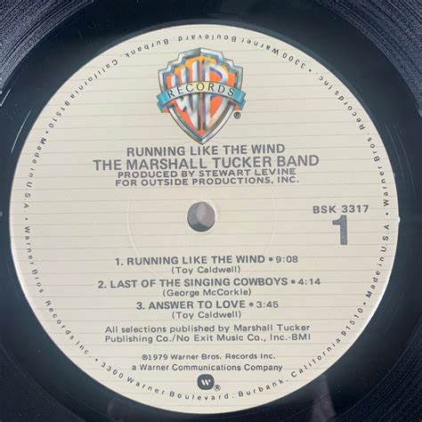 The Marshall Tucker Band Running Like The Wind 1979 Etsy