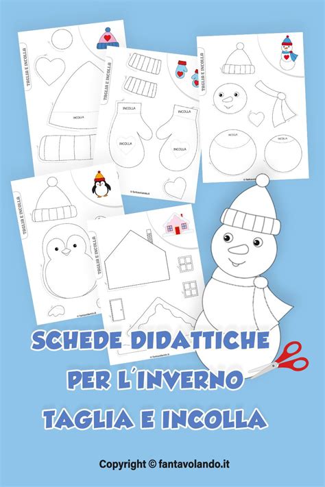 Schede Didattiche Per L Inverno Taglia E Incolla Giochi Scuola Dell