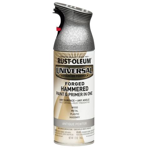 Shop Rust-Oleum Universal Antique Pewter Hammered Rust Resistant Enamel Spray Paint (Actual Net ...