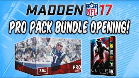 Mut Pro Pack Bundle Opening Elite Player Pack Madden