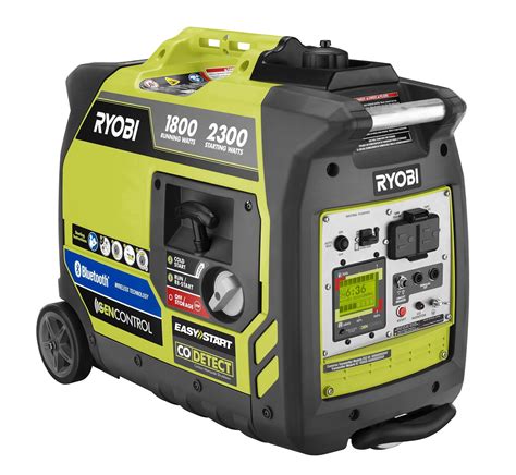 RYOBI Digital Inverter Gasoline Generator 2300 Watt Bluetooth Quiet ...