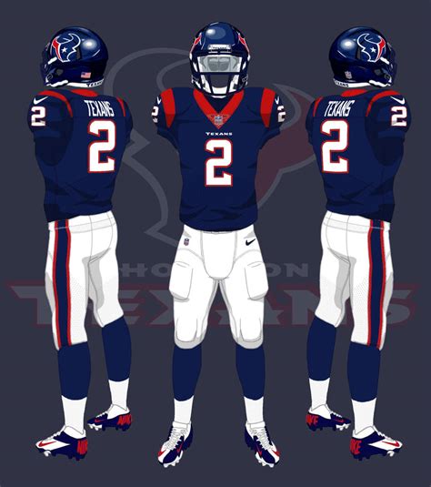 Houston Texans uniforms by CoachFieldsOfNOLA on DeviantArt