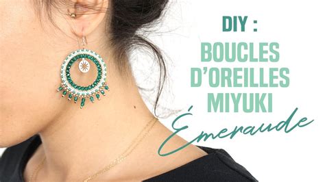 TUTO DIY PERLES Création Boucles d Oreilles Créoles Tissage