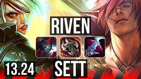 Riven Vs Sett Top 14 0 5 8 Solo Kills Legendary 300 Games Kr