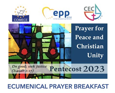 Join The Ecumenical Prayer For Peace And Christian Unity To Be Held At