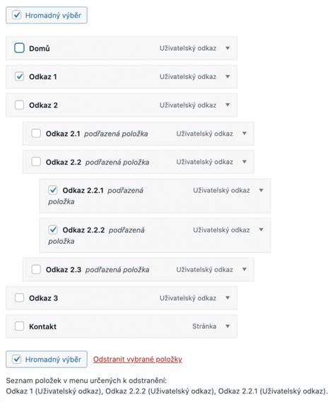 Jak vytvořit a spravovat menu ve WordPress PavelZanek cz