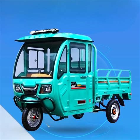 Factory Price Half Shed Enclosed Carrying Electric Three Wheel Truck