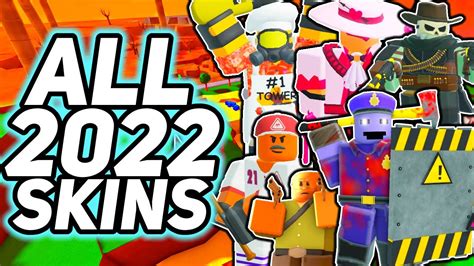 ALL 2022 SKINS Tower Defense Simulator YouTube