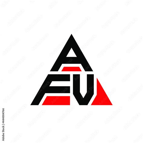 AFV triangle letter logo design with triangle shape. AFV triangle logo ...