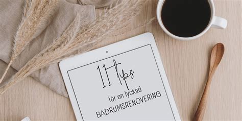 Guide 11 tips för lyckad badrumsrenovering StudioNord se