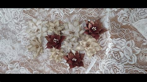 Tuto Pour Faire Des Poinsettias En Tissu Ou Papier Youtube