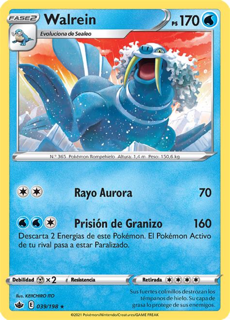 Walrein Reinado Escalofriante Tcg Wikidex La Enciclopedia Pokémon