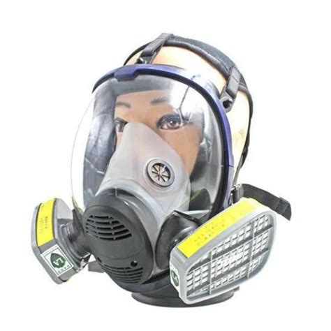 Full Face Gas Mask Chemical Respirator With No7 Cartridges Against