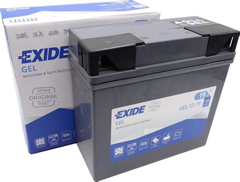 Exide Batterie Moto Gel 12v 19ah Battery Center